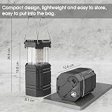 Mesqool Camping Lantern Rechargeable Solar USB Hand Crank Collapsible Light view 6
