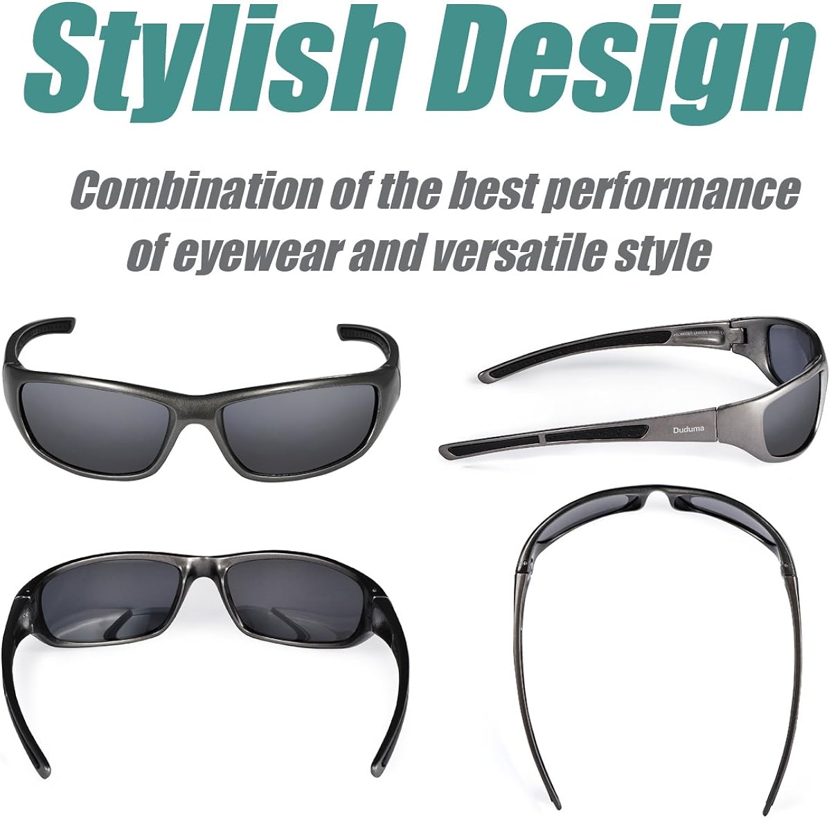 Duduma Tr8116 Polarized Sports Sunglasses for Baseball Cycling Fishing Golf Superlight Frame: Clothing