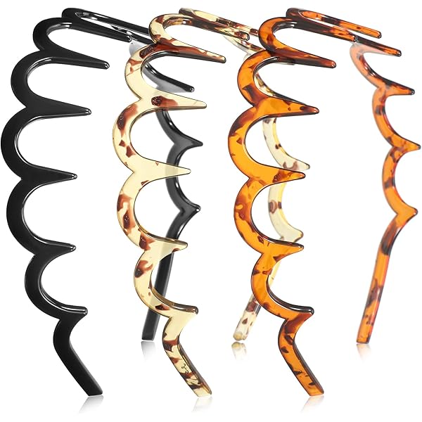 Amazon.com : SHEHARUHI 6 PCS Zig Zag Headbands for Women and
