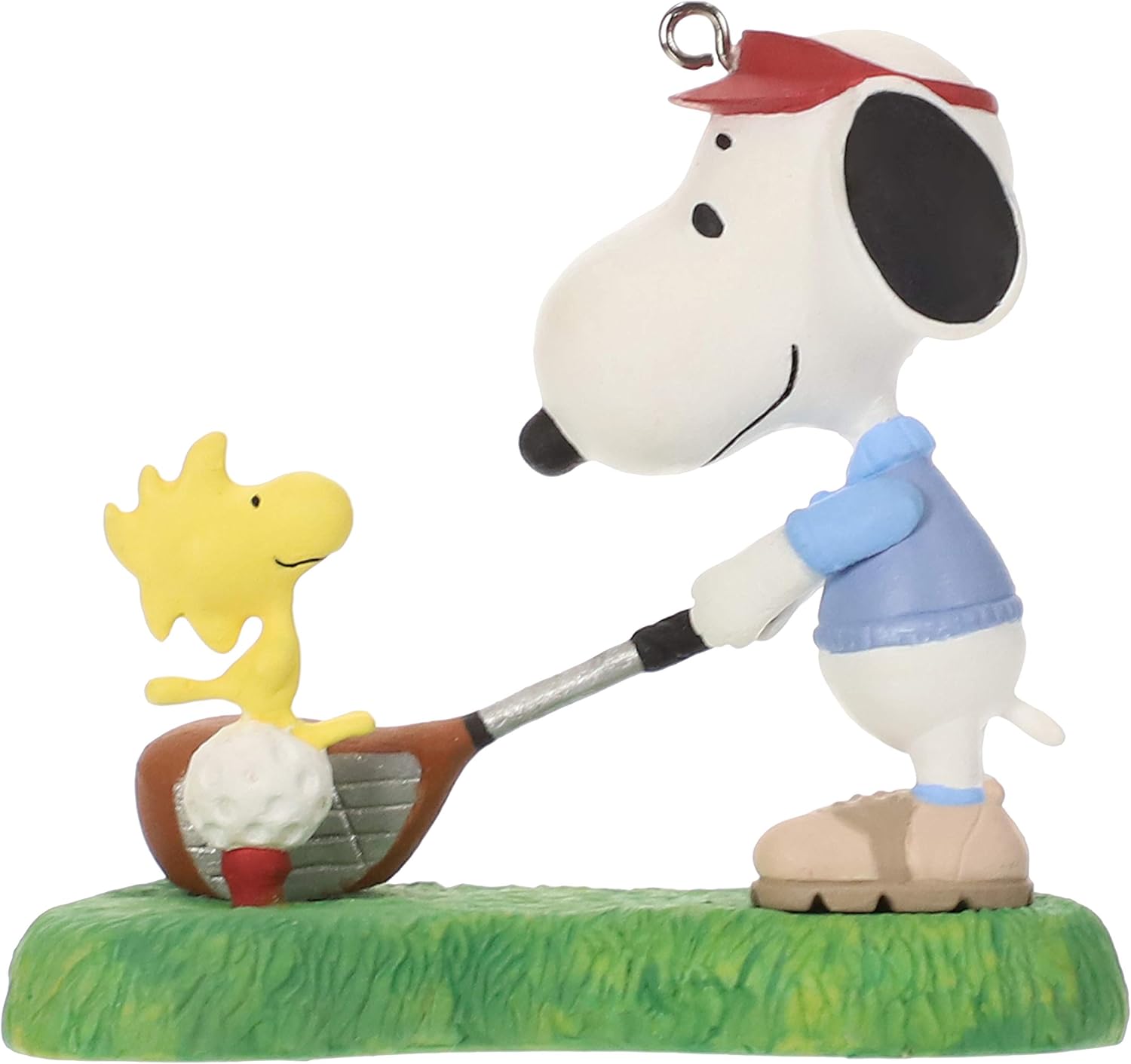 Hallmark Keepsake Christmas Ornament 2019 Year Dated Peanuts Spotlight, Snoopy Golfer