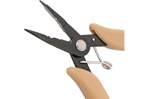 The Beadsmith Beader's All-in-One Pliers – Multifunctional Jewelry Making Tool, 5.25 Inches, w/Round Nose, Chain Nose, Crimper & Flex-Wire Cutter, Patent Pending
