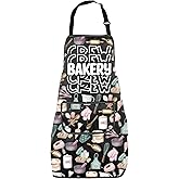 MNIGIU Baking Lover Gift Bakery Crew Apron With Pockets Cooking Chef Gifts Baking Staff Kitchen Apron Pastry Merch