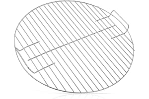 COOLBIRD Replacement Cooking Grate, Fits 22 inch Weber Charcoal Grills (22" Original Kettle and Original Kettle Premium, Master-Touch, Bar-B-Kettle, Performer), Silver