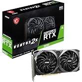 msi Gaming GeForce RTX 3050 8GB GDRR6 Boost Clock: 1807 MHz 128-Bit HDMI/DP PCIe 4 Torx Twin Fans Ampere OC Graphics Card (RTX 3050 Ventus 2X 8G OC)