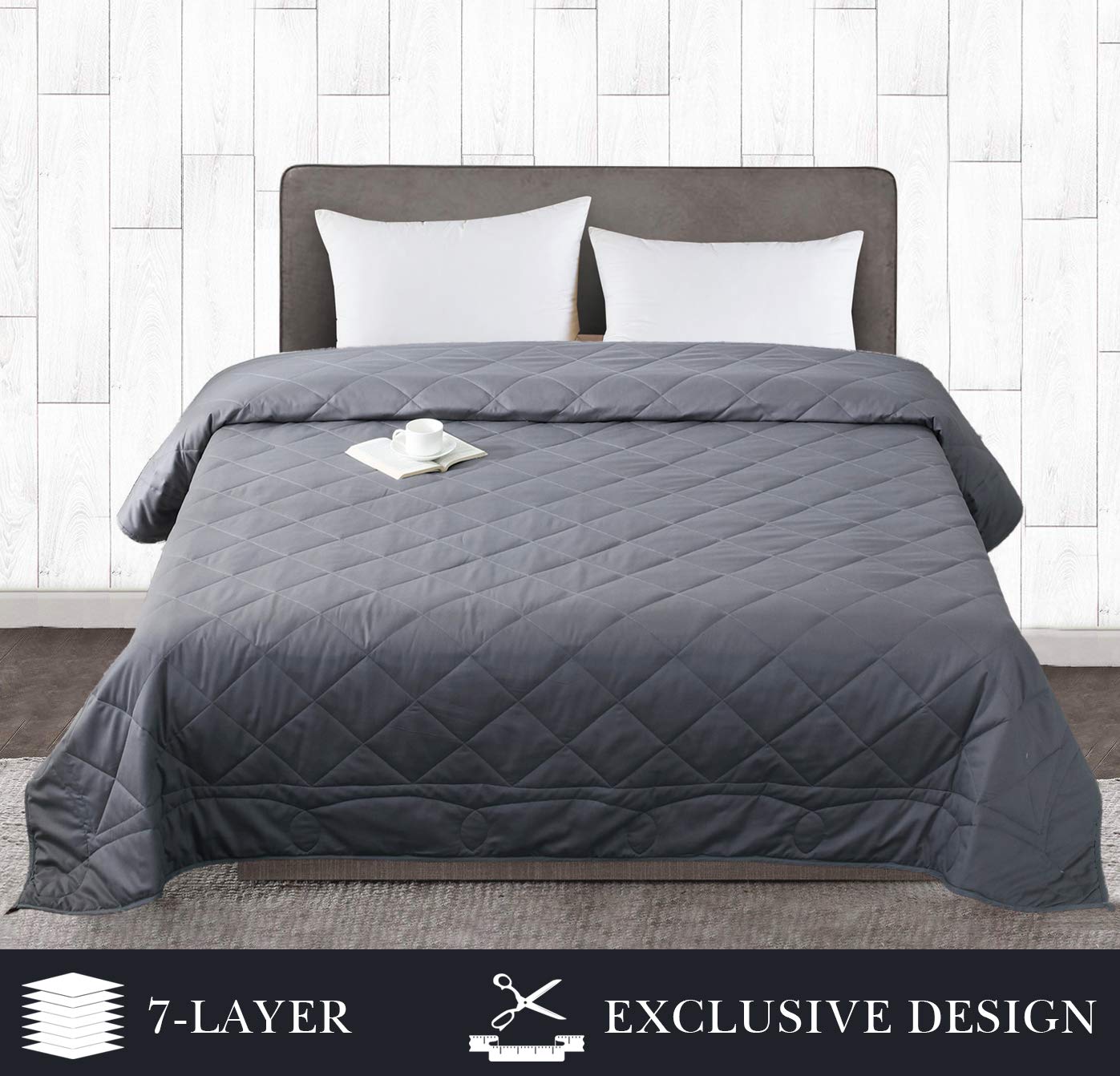 Blankets Home 7Layer Weighted Blanket for Kids And Adult 15lbs 48X72