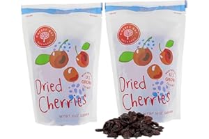 Cherry Bay Orchards - Dried Montmorency Tart Cherries - Pack of Two 16 oz Bags (32oz Total) - 100% Domestic, Natural, Kosher Certified, Gluten-Free, and GMO Free - Packed in a Resealable Pouch