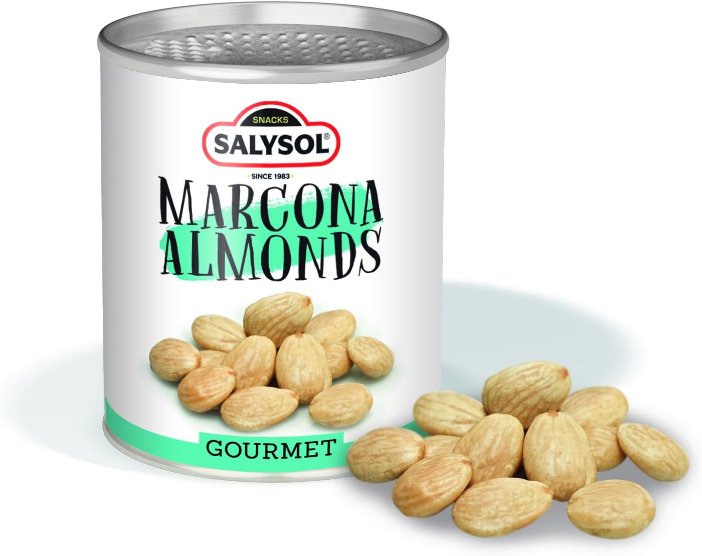 Dried Nuts Gourmet - Marcona Almonds 50 g Salysol (Pack 10 tins)
