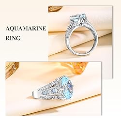 AGRULE March Birthstone Rig 11.39 Carat Statement