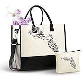 InnoBeta Florida Gifts for Women, US State Gifts Canvas Tote Bag, with Top Zipper Closure and Shoulder Strap for Birthday, Mother's Day, Christmas