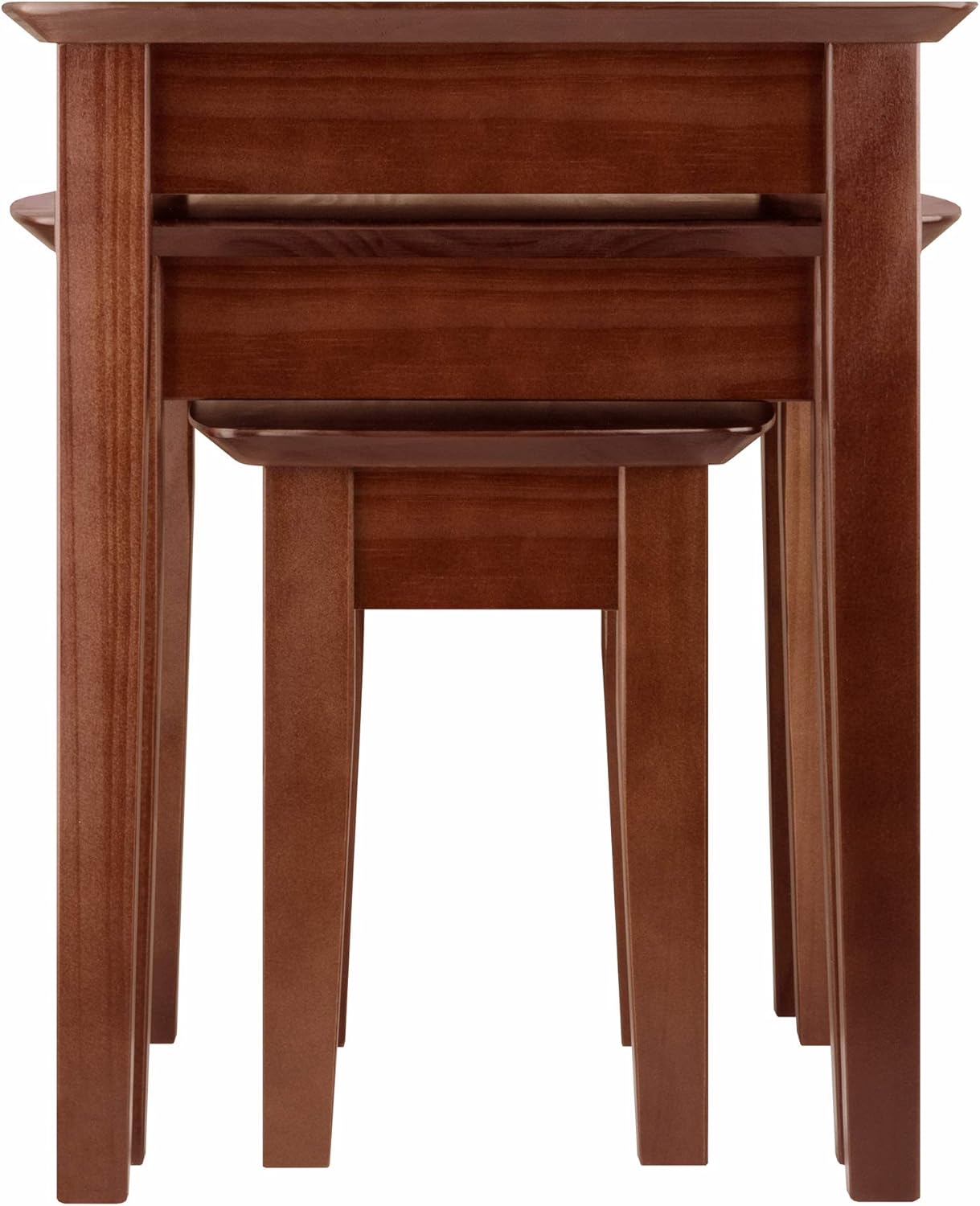 Winsome Wood Bradley Accent Table, Antique Walnut: Furniture & Decor