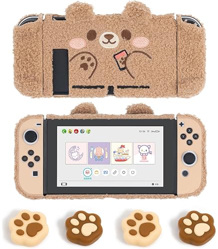 Amazon.com: GeekShare Cute Plush Protective Case Cover Compatible