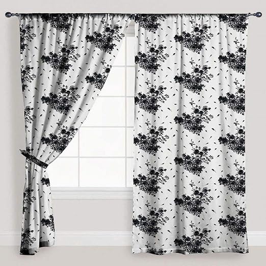 Amazon Com Vera Neumann Rose Floral Paisley Pole Top Window