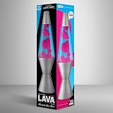 Lava Lamp The Original Motion Pink Blue Liquid 14.5 Inch Silver Base view 5