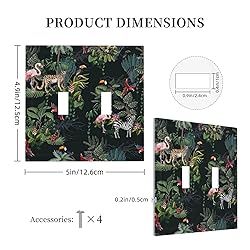 Spshian Decorative Switch Plate Covers Wild Jungle