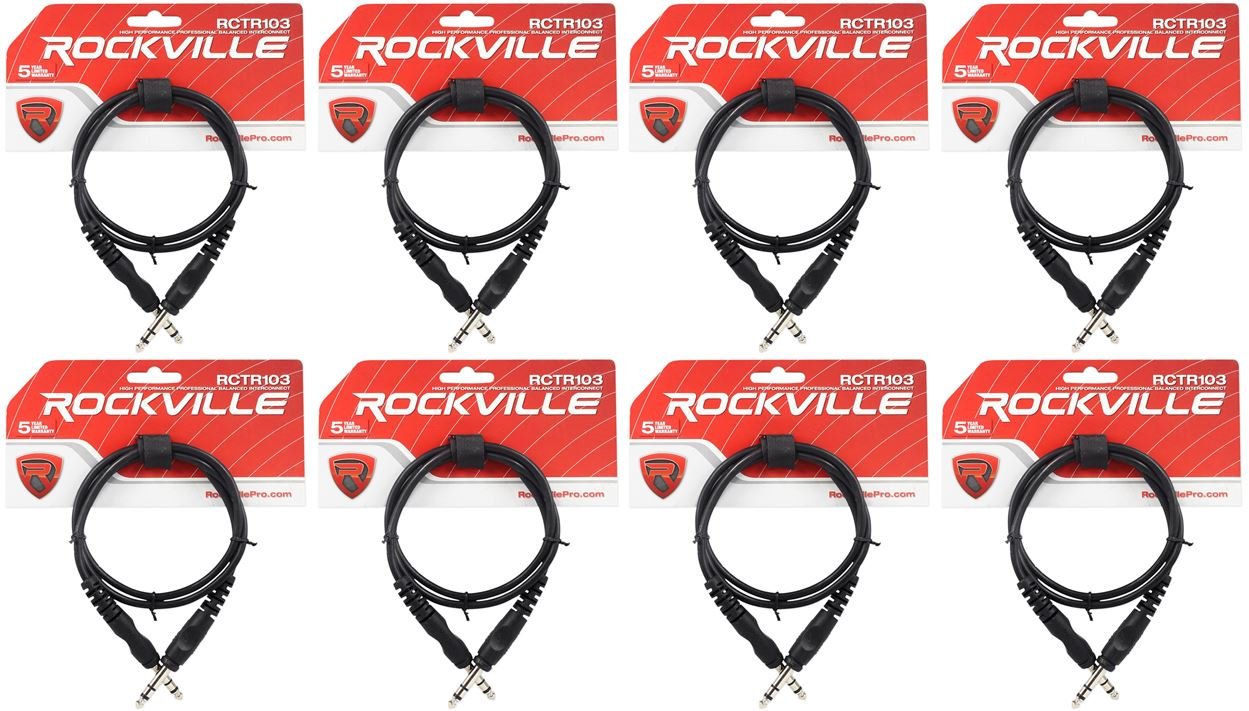 1 To Trs 4 1 8ロックビルrctr103bブラック3 B01n8u7zb2 銅 Trsケーブル100 4 マイク ケーブル 最高品質の Anoual Ma