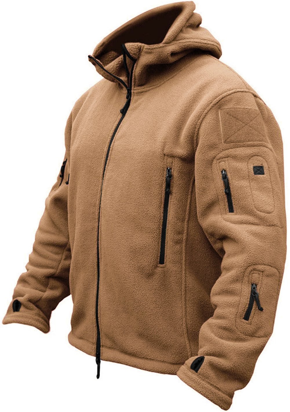 TACVASEN Windproof Men's Military Fleece Combat Jacket Tactical Hoodies