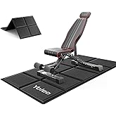 Yoleo Adjustable Weight Bench, 660LB Foldable Workout Bench with Extended Head/Neck Protection/Spine Support for Bench Press,