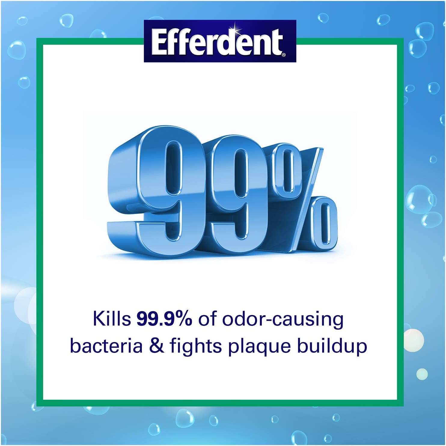 Efferdent Plus Mint Anti-Bacterial Denture Cleanser | 90 Tablets: Health & Personal Care