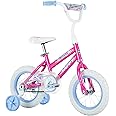 Huffy Illuminate Bike for Girls, 12/16/20 Inch Size Options, Ages 3+ Years Old, Removable Training Wheels (12" and 16" Only), Multiple Color Options, Easy Assembly, Streamers, Adjustable Seat, Durable