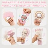 Vanplay Baby Rattles Teethers 10pc Set in Storage Box Pink 0-6 Months view 5