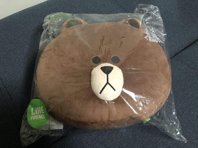 Amazon Line Friends ラインフレンズ ブラウン ぬいぐるみ クッション ぬいぐるみ ホビー