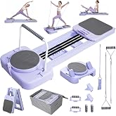 Pilates Reformer Bed, Multifunctional Pilates Bed, Foldable All-in-One Portable Pilates Machine with 3 Levels Resistance, Functional Fitness Equipment for Full Body Workout &amp; Core Strength