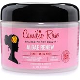 Camille Rose Algae Renew Deep Conditioning Hair Mask, 8 Oz | Blue-Green Algae &amp; Mango Butter Hair Mask with Peppermint to Strengthen, Moisturize &amp; Renew All Hair Types