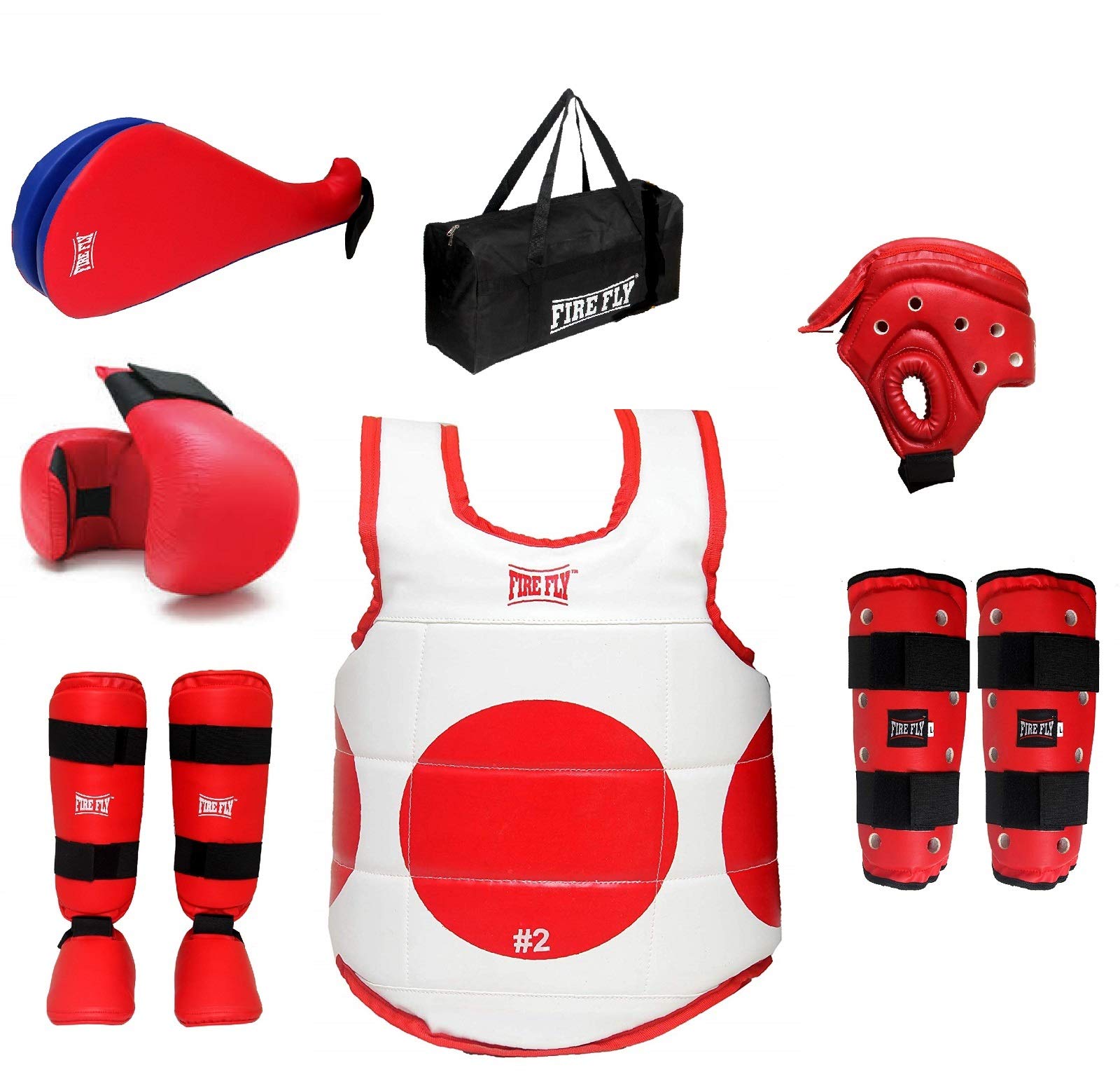 Buy Player Taekwondo Kit Approved Karate Safety All Gears Set PU II
