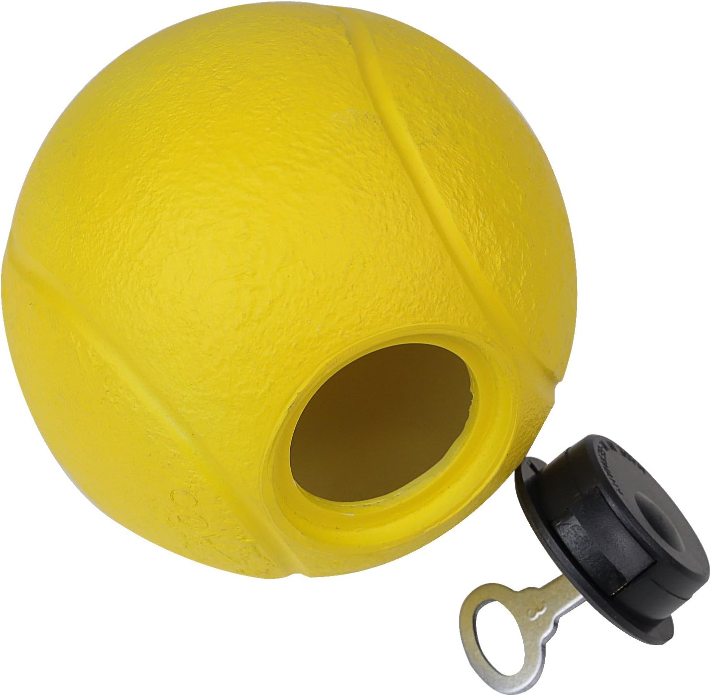 HMF 48910 Money Box, Tennis Ball, Charity Box, Donation Box, Piggy Bank, Acrylic, 10 cm Diameter, Yellow - Image 5