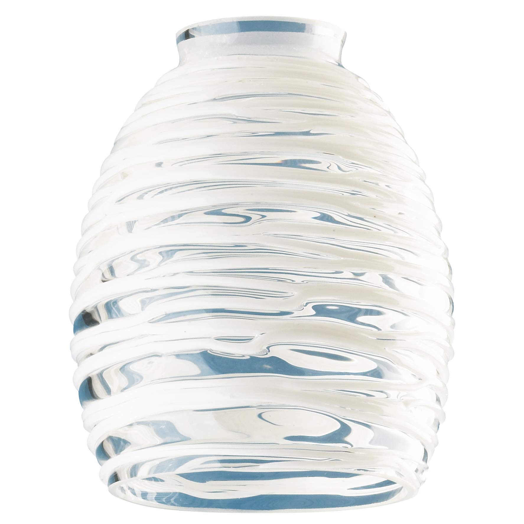 81314 Clear with White Rope Glass Shade