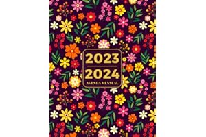 Agenda 2023-2024: Organizador y Calendario mensual por 2 Años De Enero 2023 A Diciembre 2024, A4, Español | Planificador 24 Meses Dos Páginas por Mes ... Regalo para Mujer y Chicas (Spanish Edition)