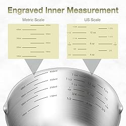 BERYLER 2PCS 2Cup (480ml, 16oz) Single Measuring