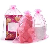 LOOKSGO 25 pcs 8x12 Inches Drawstring Organza Bags Wedding Party Favor Gift Candy Toys Makeup Pouches Gift Bag