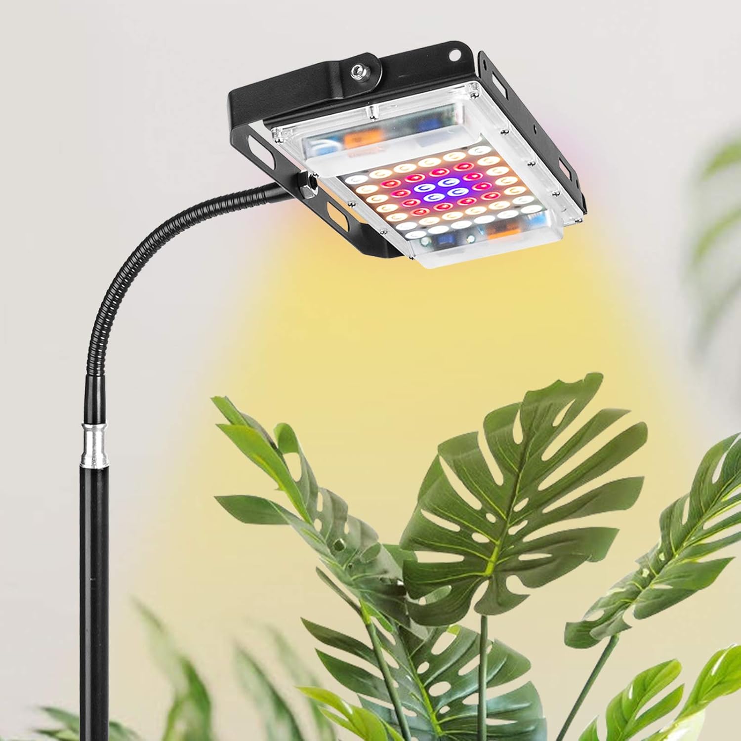 Grow Light with Stand, LBW Full Spectrum 150W LED Floor Plant Light for Indoor Plants, with On/Off Switch, Flexible Gooseneck, Adjustable Tripod Stand 15-47 inches: Home Improvement