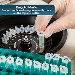 100Pcs 2ml Centrifuge Tubes with Snap Cap, Small