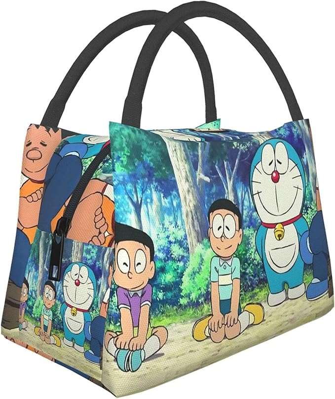 Doraemon Lunch Bag Insulated Soft Cooler Cooling Tote For Work Or