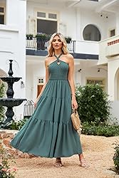 GRACE KARIN Halter Neck Sundress for Women Vacation