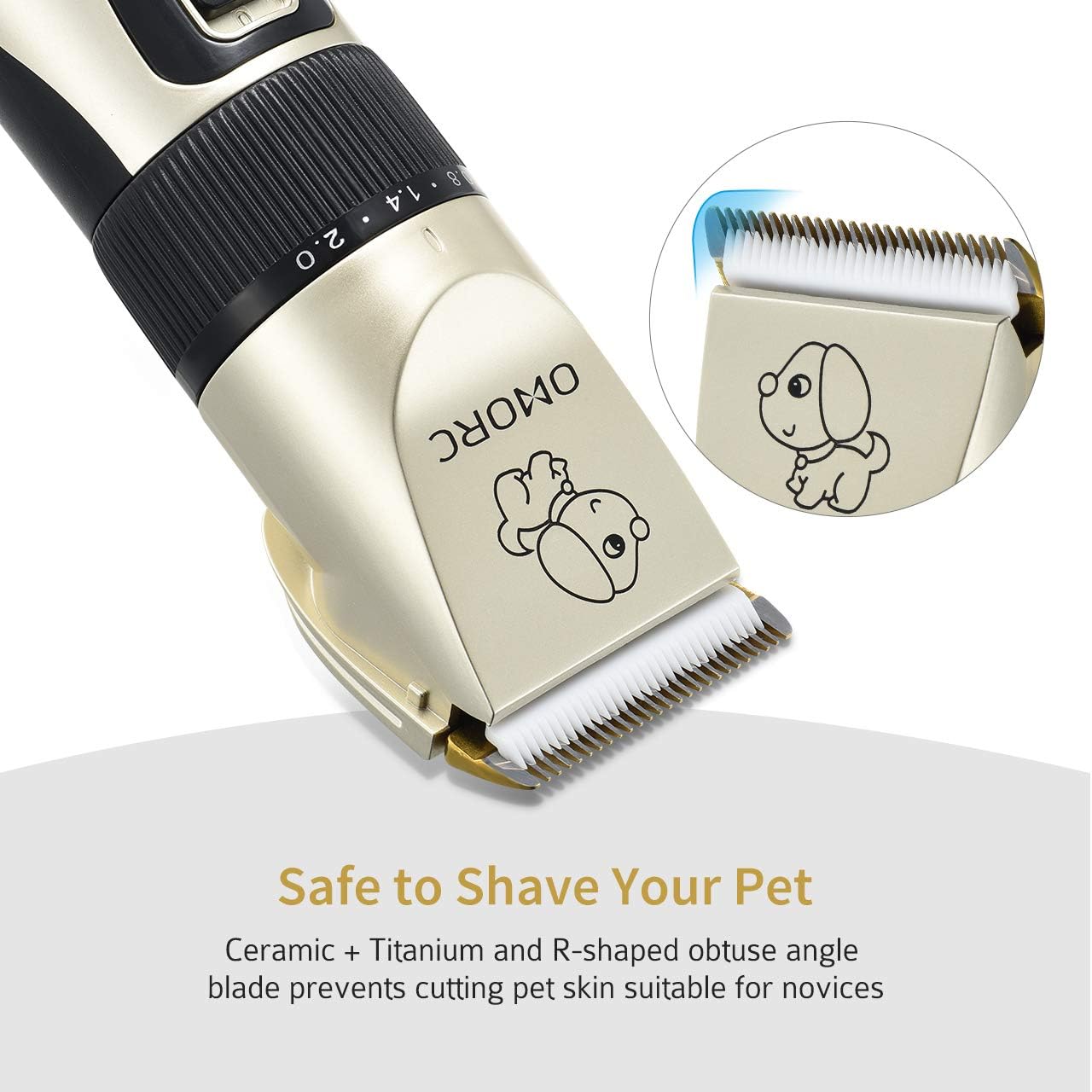 omorc dog clippers instructions