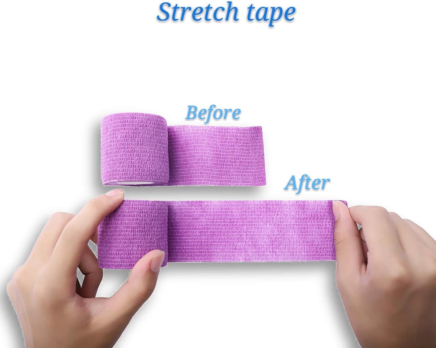 Cohesive Bandages 5cm x 4.5m, Self Adhesive Bandage Tape Vet Wrap for First Aid Sports Protection and Wrist - Image 5