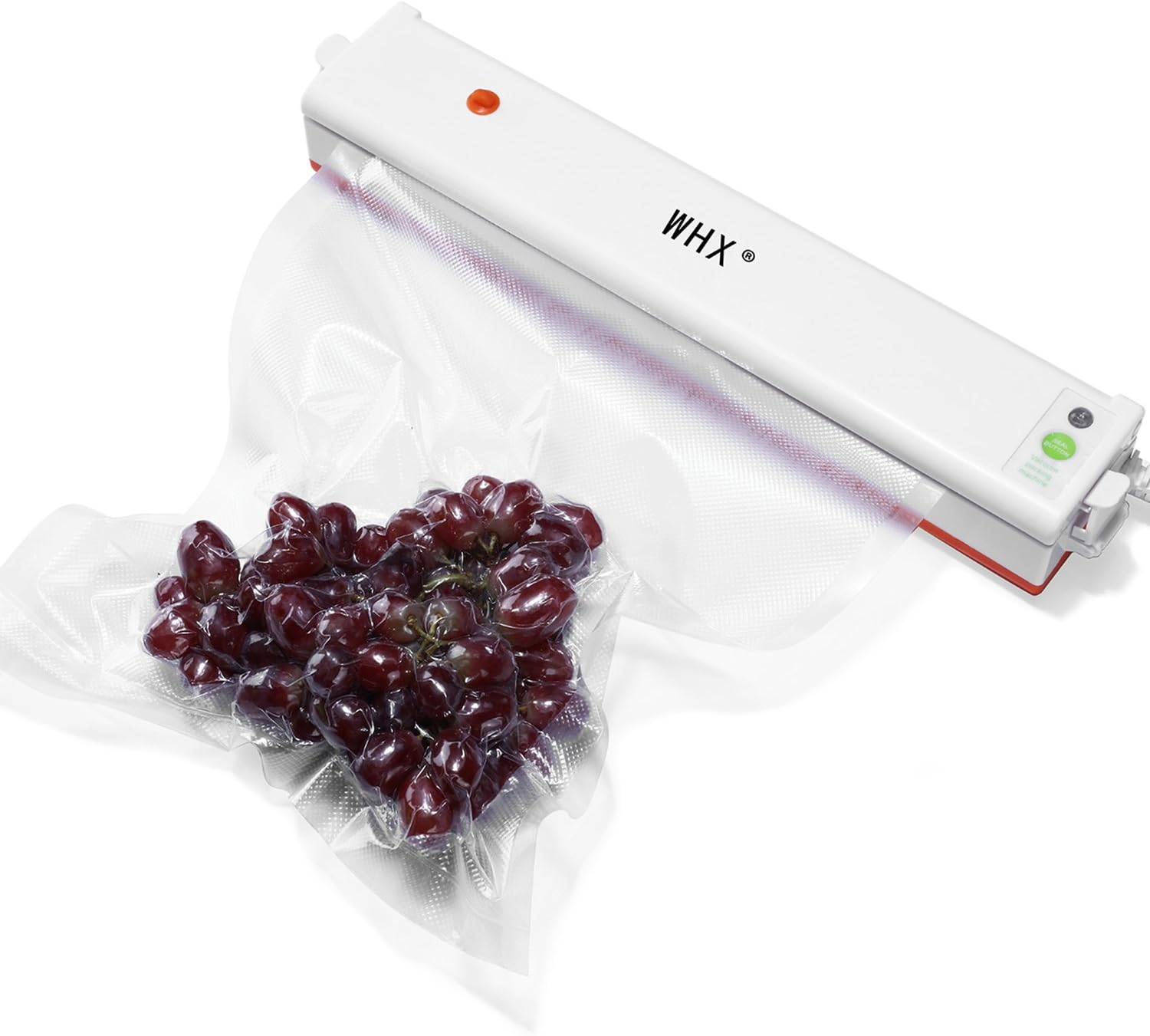 WHX Home Kitchen Vacuum Sealer Storage Machine for Food Sealers Vacuum Packing with 10pcs Saver Bags