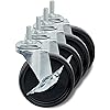 Honey-Can-Do 4-Inch Caster Roller Wheels for HCD Shelving Unit, Set of Four