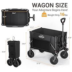 Elegear Wagon Cart Foldable Collapsible Heavy