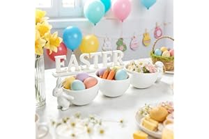 Decorative Bunny Candy Dish Bowl - Home Decor Candy Dish/Nut Dish Three Bowls 14.2*3.9*3.3 Inch Newman House Studio