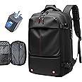 IKYWT Vacpack Backpack with Pump, Airback Vacuum Seal Compression Vacpack, 17”Laptop Vacuum Backpack Travel with TSA Lock