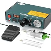 Generic 110V Auto Glue Dispenser, Automatic/Semi-automatic Solder Paste Liquid Adhesive Controller, Digital Display, Adjustable Dispensing Amount (0.0001ml) &amp; Interval