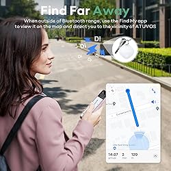 ATUVOS Luggage Tracker, Key Finder, Smart Bluetooth