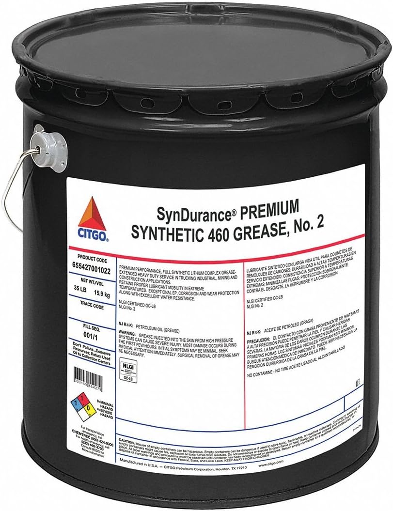 Green Lithium Complex Multipurpose Grease, 35 lb, NLGI