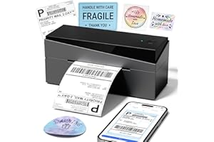 Omezizy Bluetooth Shipping Label Printer 4x6, 249BT Thermal Label Printer 4x6 for Small Business, Shipping Packages, Office, Home, Compatible with Android iPhone iPad Windows macOS Tiktok USPS Etsy