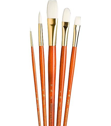 Set Di 5 Pennelli Royal & Langnickel Aqualon Wisp - Lingue Di Gatto Da 1/8 A 3/4 Di Pollice, Per Acquerello E Tecniche Miste
