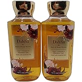Bath & Body Works Dahlia Shower Gel Gift Sets 10 Oz 2 Pack (Dahlia) 20 ounces